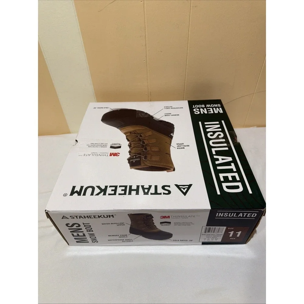 Staheekum Men's Snow Boot 3m Thinsulate Size 11 NEW
